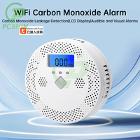 Tuya WiFi Smart CO Carbon Monoxide Leakage Alarm Detector Electrochemical Sensor LCD Screen Sound Light Alarm CO Tester CO Meter