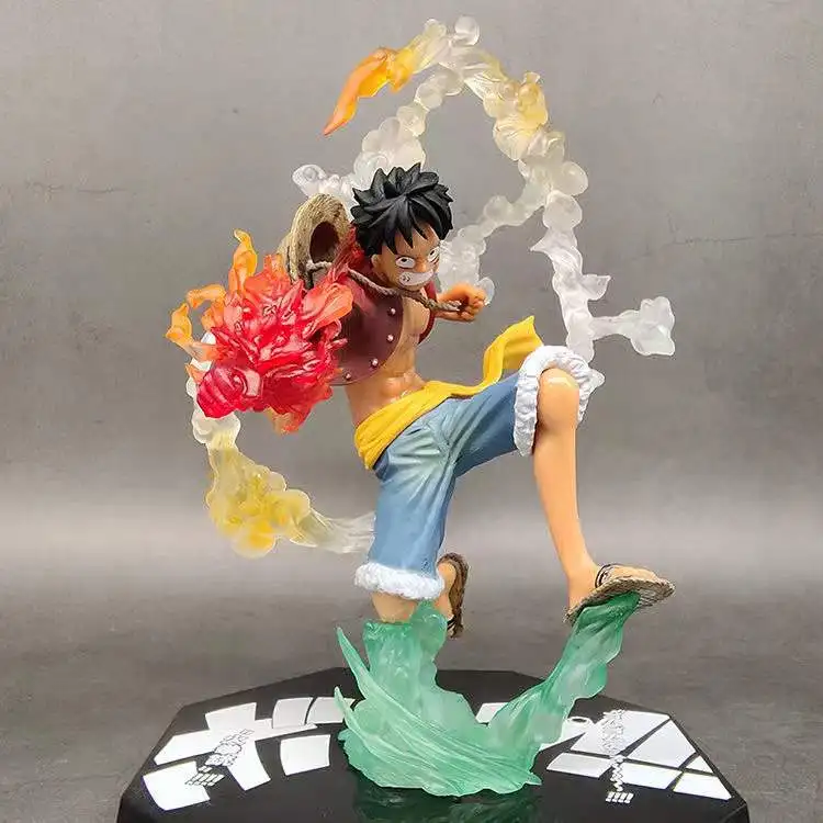 One Piece Anime Monkey·D·Luffy Roronoa Ace Pvc Action Model Collection Cool Stunt Figure Toy Gift image 3