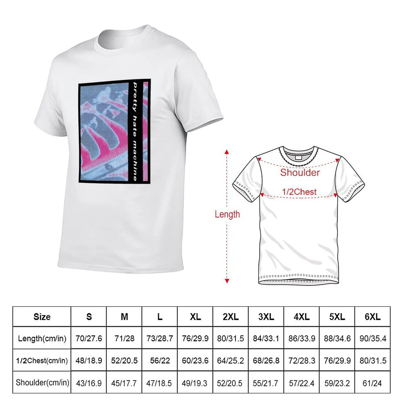 pretty hate machine T-Shirt man t shirt cotton high quality t shirts for man graphic tees man t shirt summer T-shirt