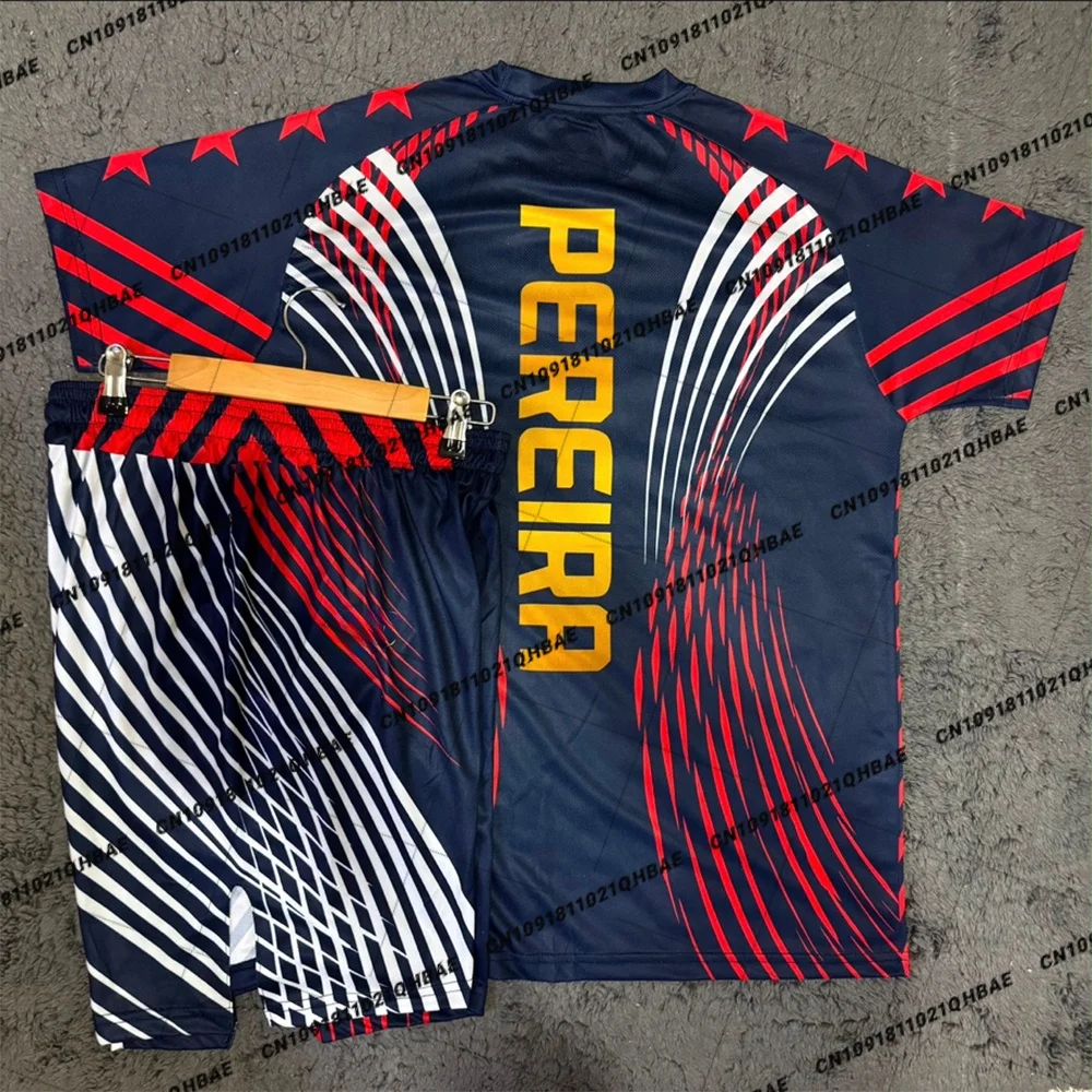 Top Boxer MMA Freedom 250 Octagonal Cage Alex Pereria Tee Shorts Set Men Sports Training Running Set Speed drying Fighting Set