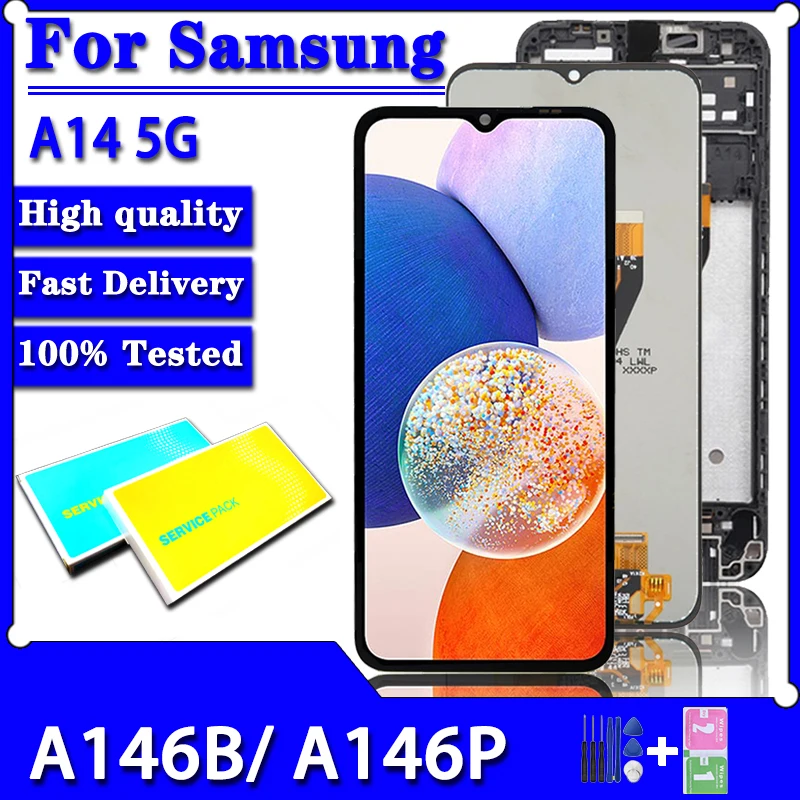 

6.6"High Quality For Samsung A14 5G A146U A146B A146P LCD A146 Display Touch Screen Digitizer Assembly