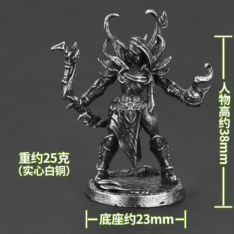 Monsters Cannibal Demon Ancient Armored Warrior Night Elves Metal Mini Models DIY Miniature Figurines Warmonster Decoration Toys