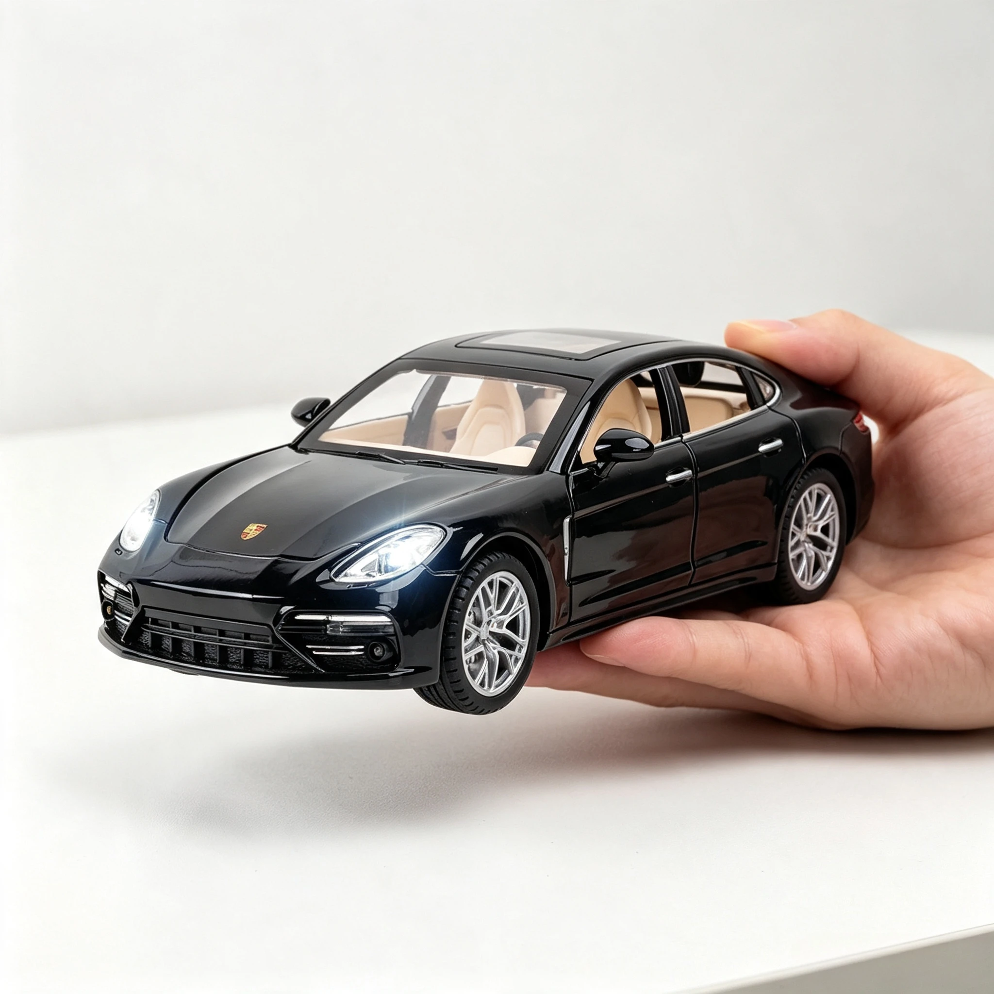 1:24 Panamera Supercar Alloy Metal Diecast Model Car Home Trendy Ornaments And Computer Desktop Decoration Collection