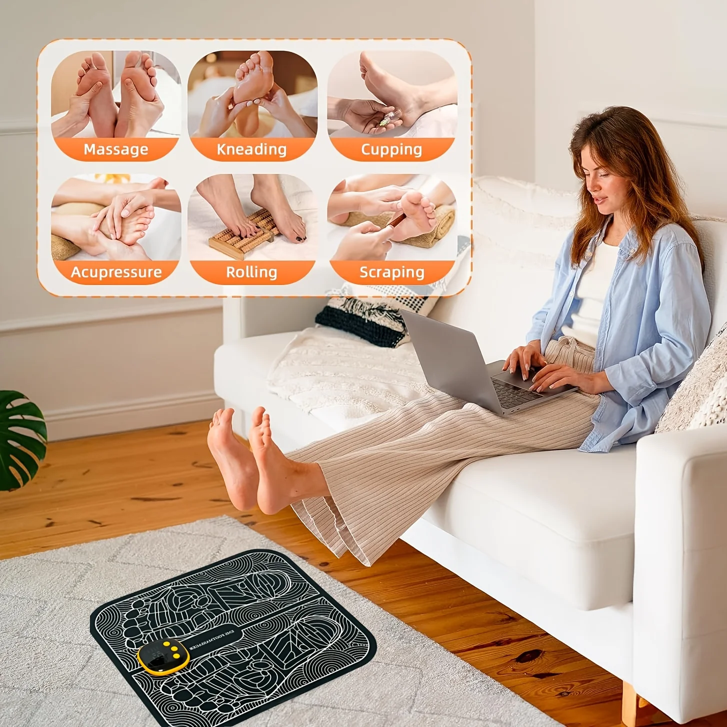 Tapis de massage électrique po - Home Office Alternative avis et prix