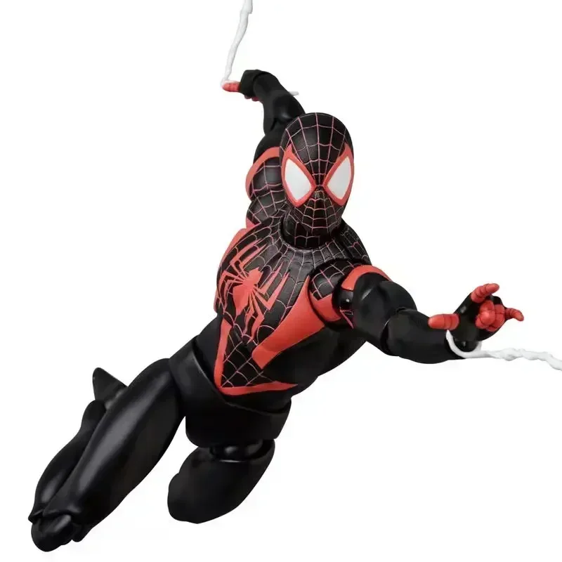 Ct Toys Mafex 092 مايلز موراليس أنيمي عمل الشكل كاريكاتير نهائي الرجل العنكبوت SHF-Style تمثال هدية مثالية لهواة الجمع