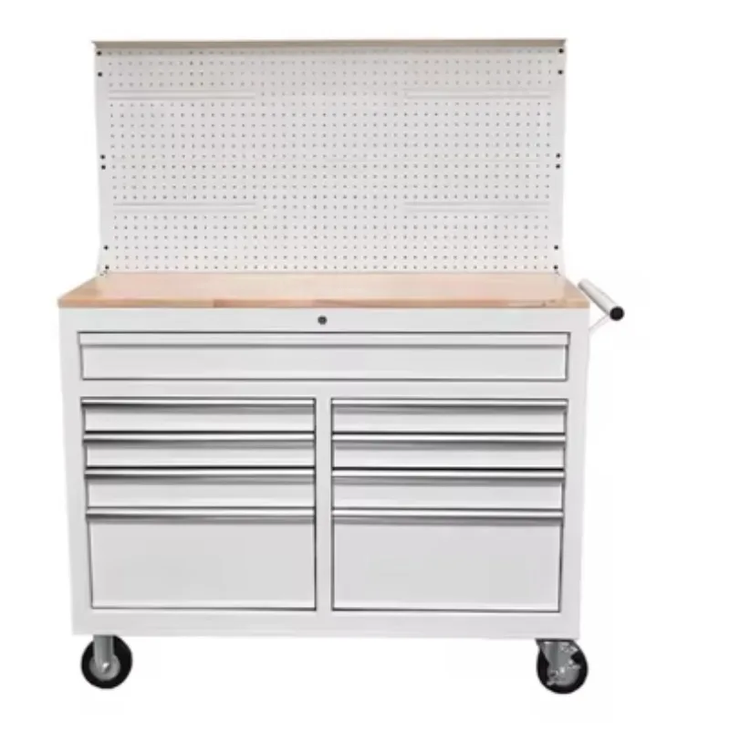 Heavy Duty 46-72 Inch Tool Cabinet 9-15 Drawers Rolling Workbench Stainless Steel Garage Workshop Auto Repair Storage