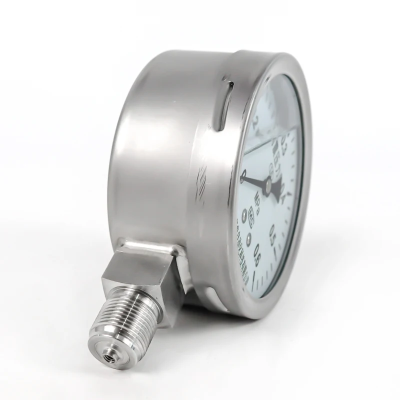 Stainless Steel Pressure Gauge Shock-resistant Radial Water Pressure 1.6Mpa Air Pressure Oil Pressure Hydraulic Vacuum Pressure