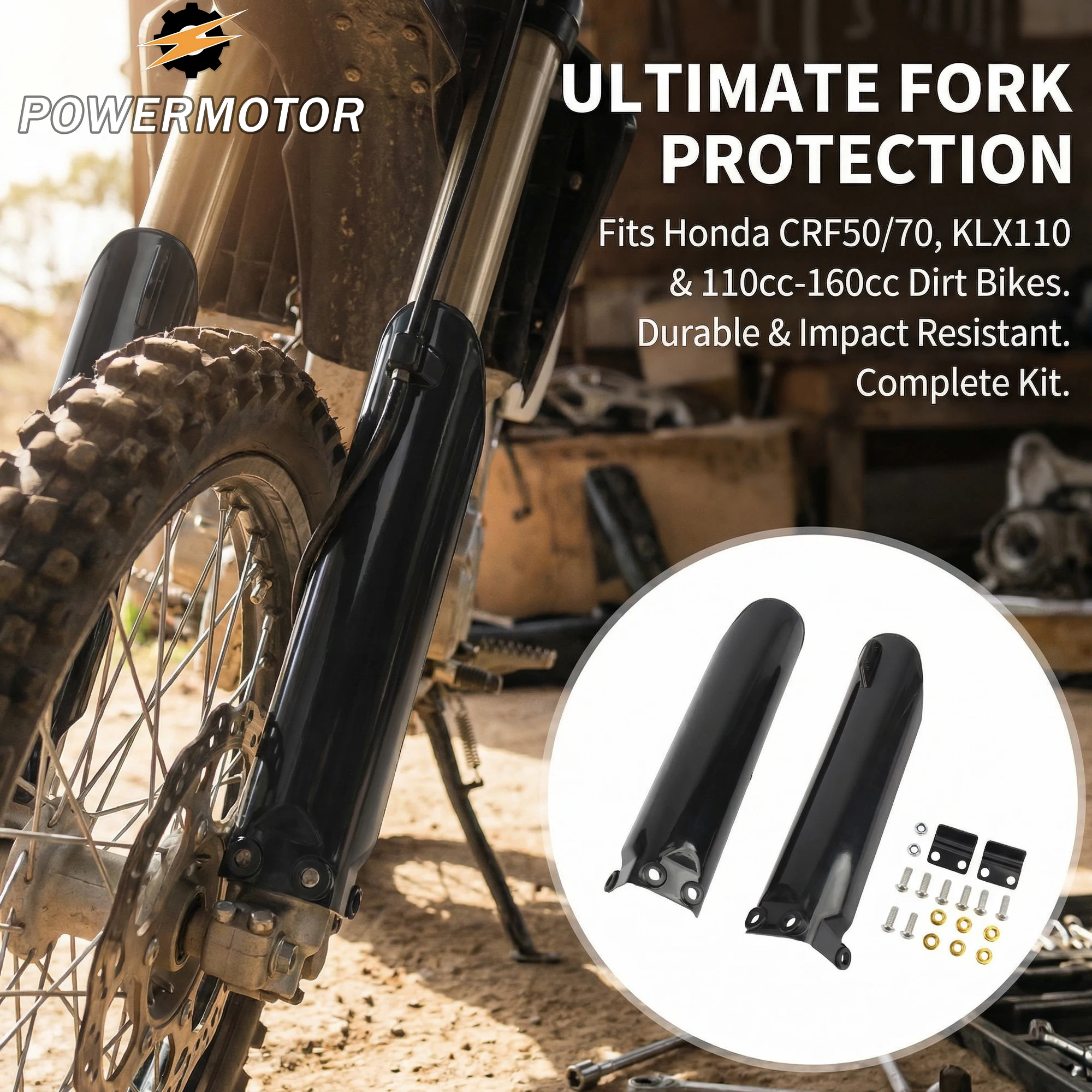 

For Honda Motorcycle Front Fork Protector Covers Fork Guards for BSE KAYO CRF50 CRF70 KLX110 110cc-160cc Motocross Modified Part