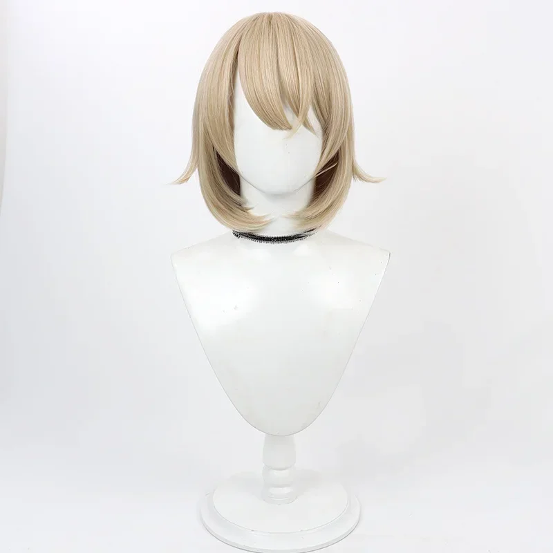 Delicious in Dungeon Falin Cosplay synthetic Wig Touden Blonde Short Hair Women Heat Resistant Hair Halloween Role Play Wigs