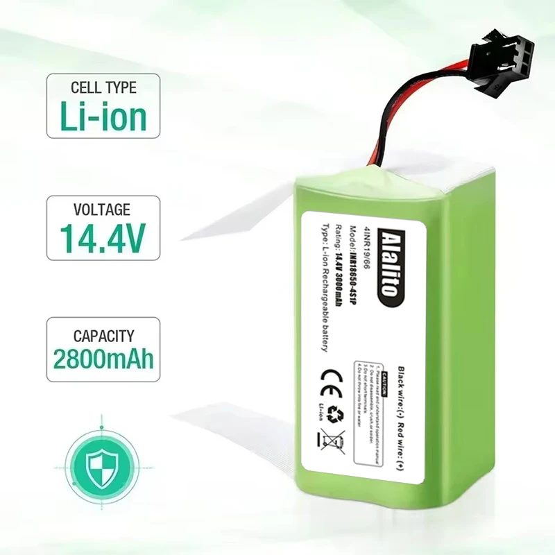 High quality 14.4V 6800mAh lithium-ion battery, for Conga Excellence、Eufy Robovac、Deebot N79、Shark ion Rv750、Goovi、Amarey、Coredy