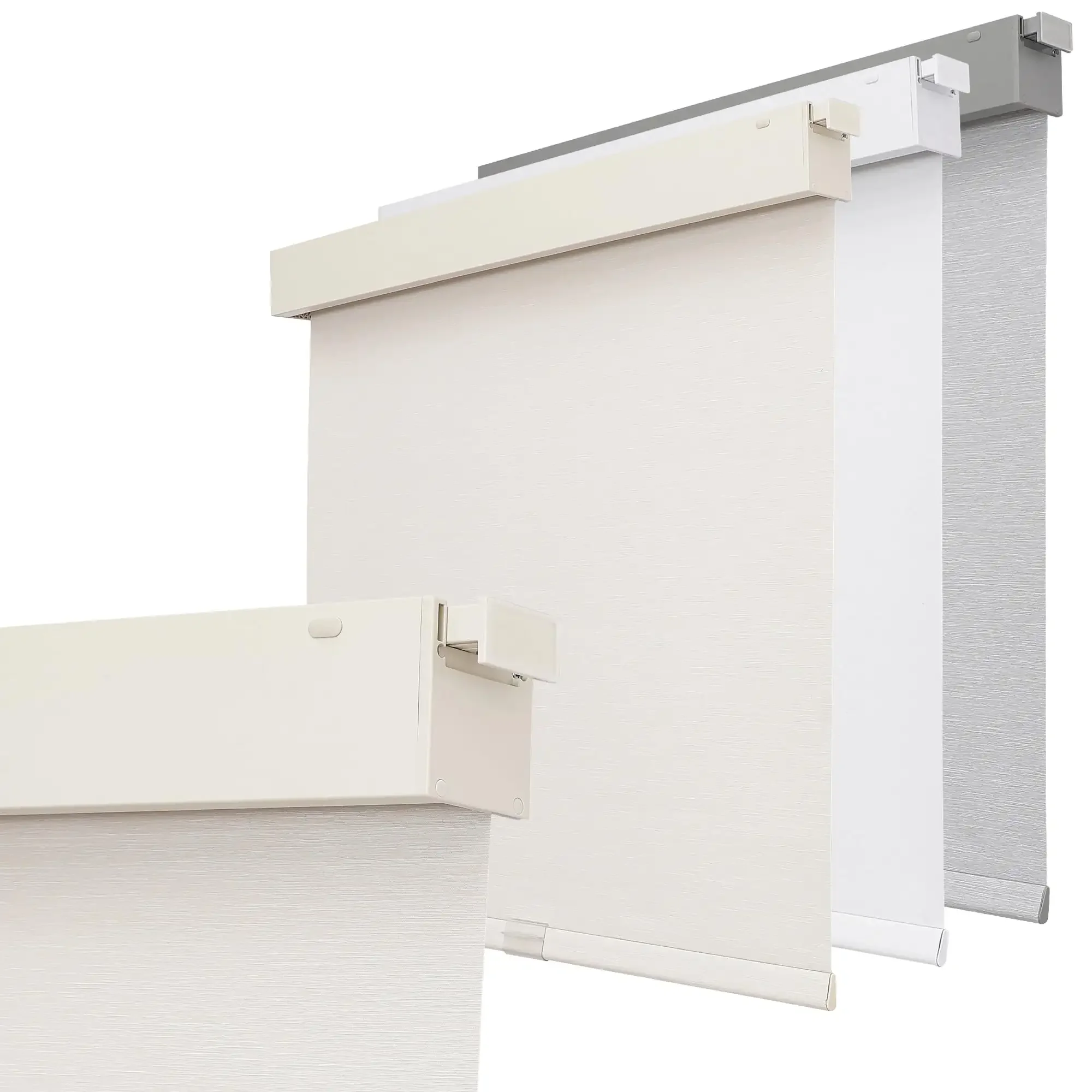 2026 Hot Selling Style High Quality Beige Color Manual Spring Easy Install No Drill Roller Blinds For Windows