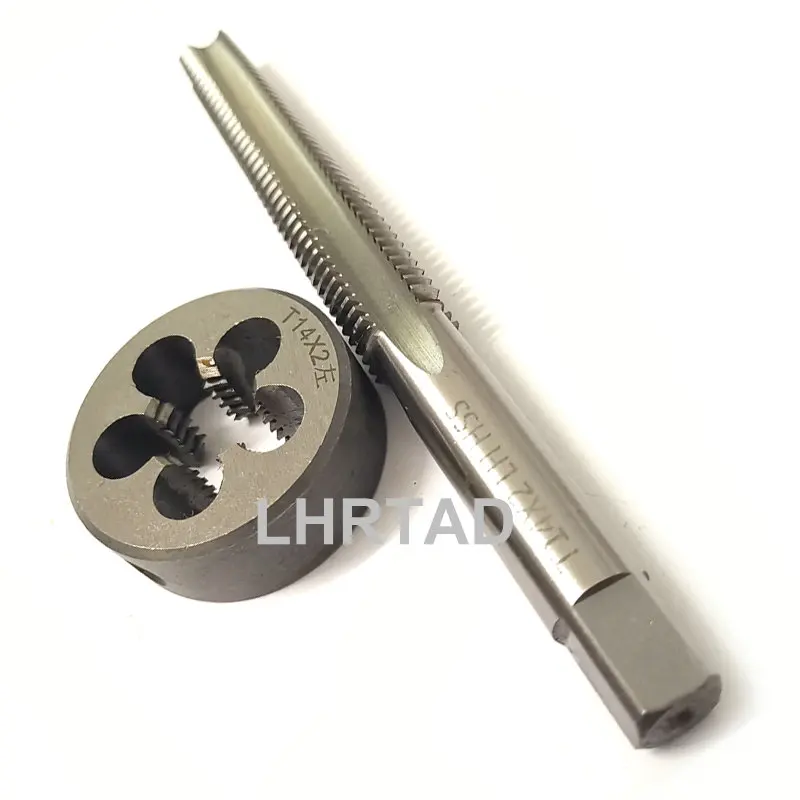 Left hand Trapezoidal thread tap and Die set TR14 tr14x2 tr14x3 HSS Metric manual tool trapezoidal nut and screw tap T14x2 T14x3