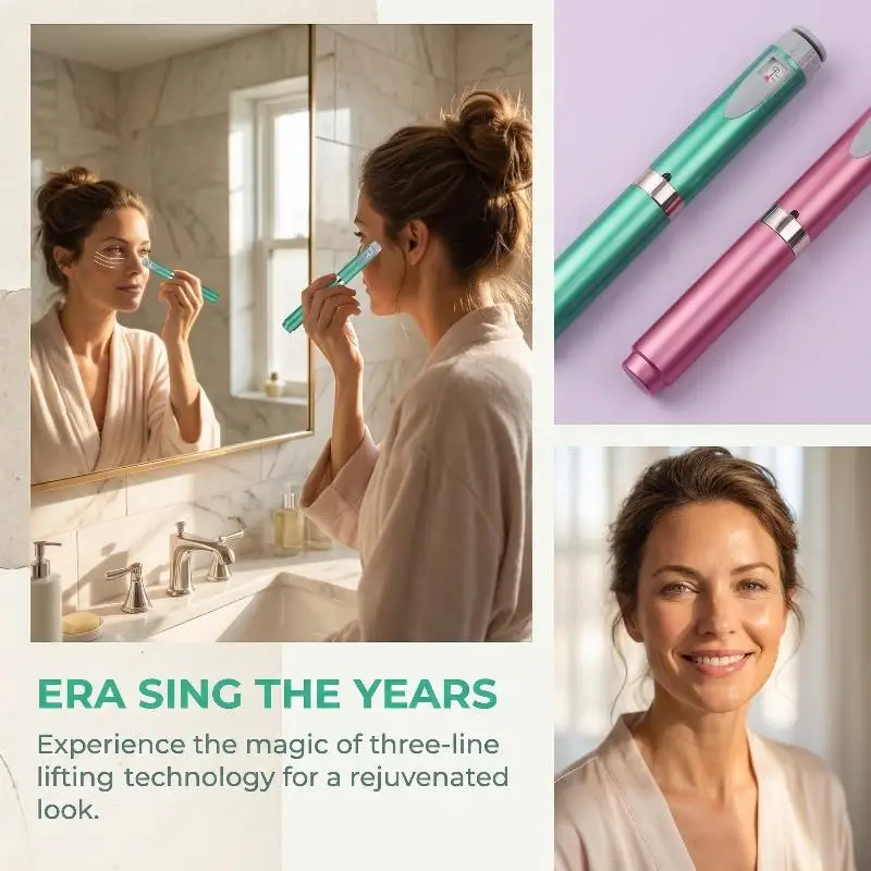 Universal Magic Pen Multi-purpose Tool Facial Wrinkle Remover Skin Care Pen, Compatible with Insulin Injection Pen & Tattoo Pen