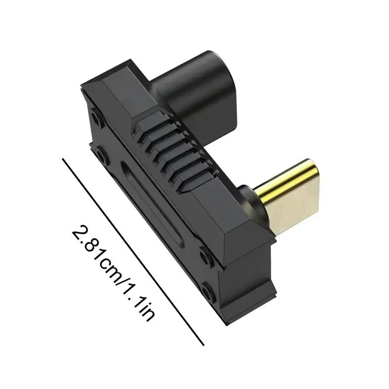 For ASUS ROG Ally USB C Male To Female Extension Connector 180 Degree U-shaped 140W Type C Elbow Charging Adapter For Steam Deck