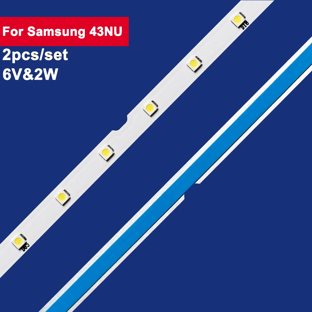 

2Pcs 462mm For Samsung 43NU LED Backlight TV 28Leds UE43NU7100U AOT_43_NU7100F_2X28_3030C BN44-00947A UE43NU7120U UE43NU7100