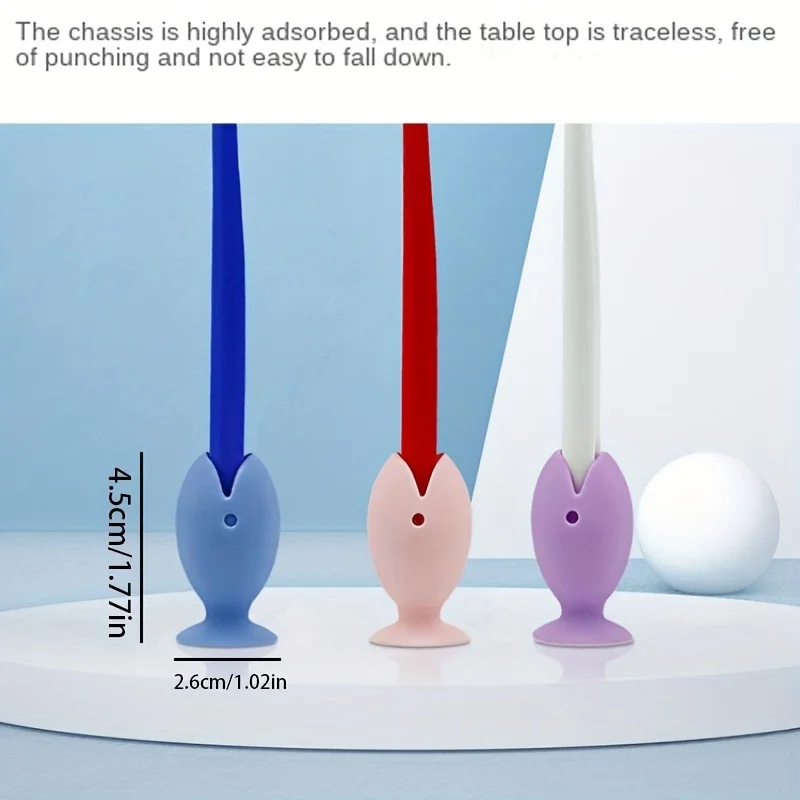 

1pc fish shaped silicone toothbrush holder, mini cute toothbrush holder base, portable toothbrush protective cover