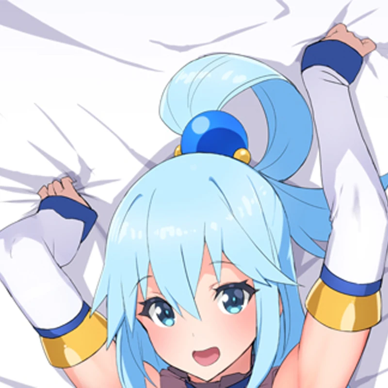 Dakimakura Anime Pillow Case Aqua Double-sided Print Of Life-size Body Pillowcase Gifts