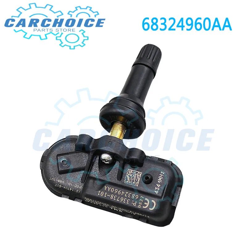 434Mhz TPMS for Jeep Cherokee Van KL 2.0 2.2 2.4 3.2 2014-2020 for RAM 1500 2500 3500 Tire Pressure Monitor Sensor 68324960AA