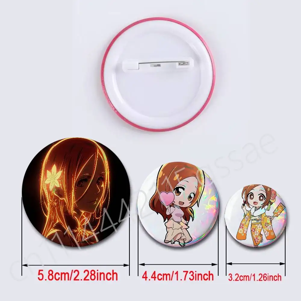 T-TYBW O-Orihime Inoue Badge Tinplate Soft Button Pin Brooch Metal Badge Custom Jewelry Accessories