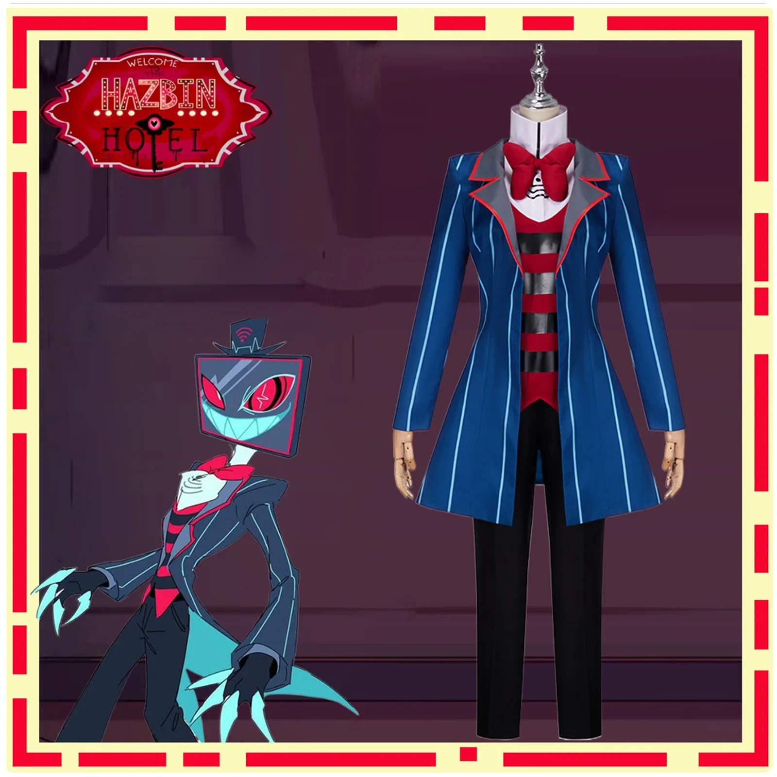 

Costume Uniform Suit Outfit Halloween Carnival Christmas Costumes Blue Red Suit Anime Cosplay