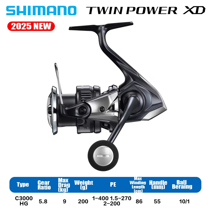 SHIMANO 2025 NEW TWINPOWER XD Spinning Fishing Reel AR-C Spool