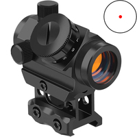 Red Dot Sight 1x25mm Compact 3MOA Reflex Sight Scope with Riser Mount Absolute 1/3 Co-Witness with Iron Sight Hunting Riflescope