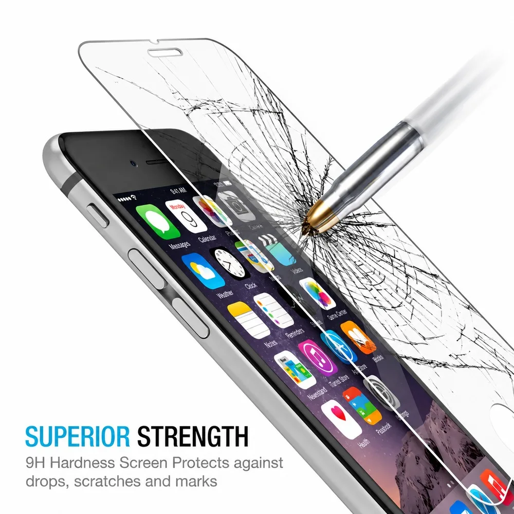2PCS Screen Protector For iPhone 14 13 12 11 Tempered Glass For iPhone 18 17 16 15 Anti-Shatter Water-Resistant HD Anti-Scratch - view 2