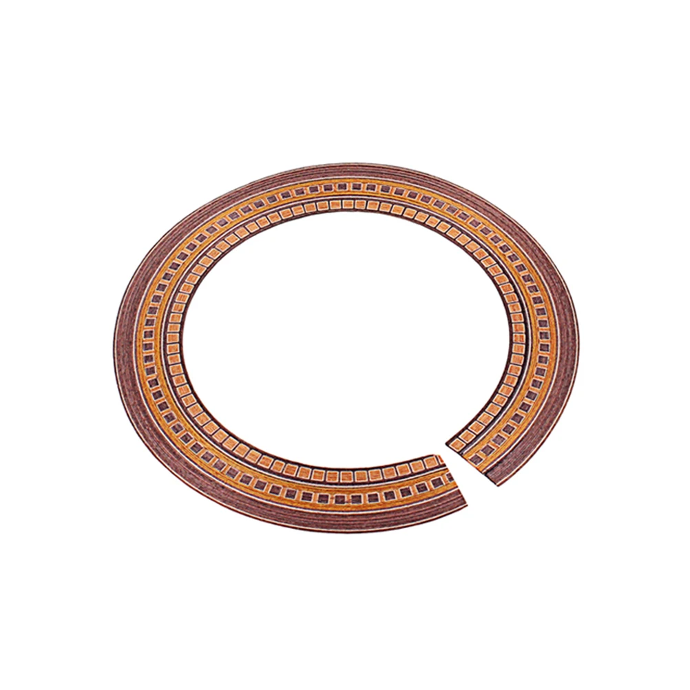 

Guitar Mouth Sound Hole Decoration Strips Rosette Inlay Decals Customization Parts Bamboo Abalone