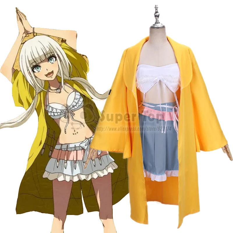 Game Danganronpa V3: Killing Harmony Angie Yonaga Cosplay Costume Uniform Suit Bikini Skirt Set Women Halloween Costume Outfit