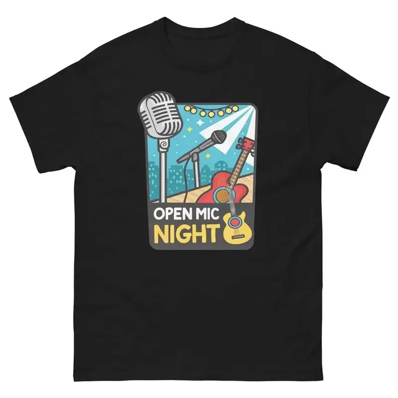 Open Mic Night Event Attraction Social Gathering T Shirt