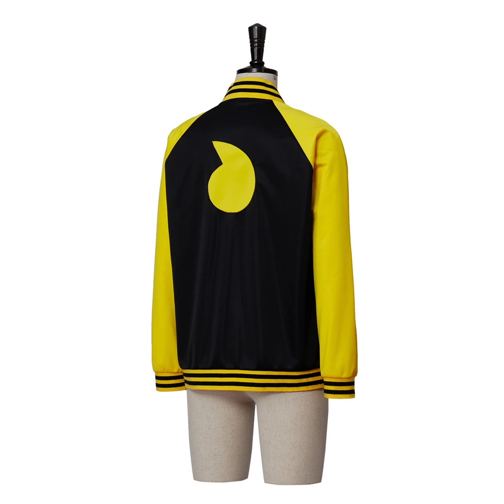 الروح إيفانز تأثيري حلي الكبار الرجال زي بيسبول سترة صفراء معطف اليومي هالوين كرنفال سترة الحفلات