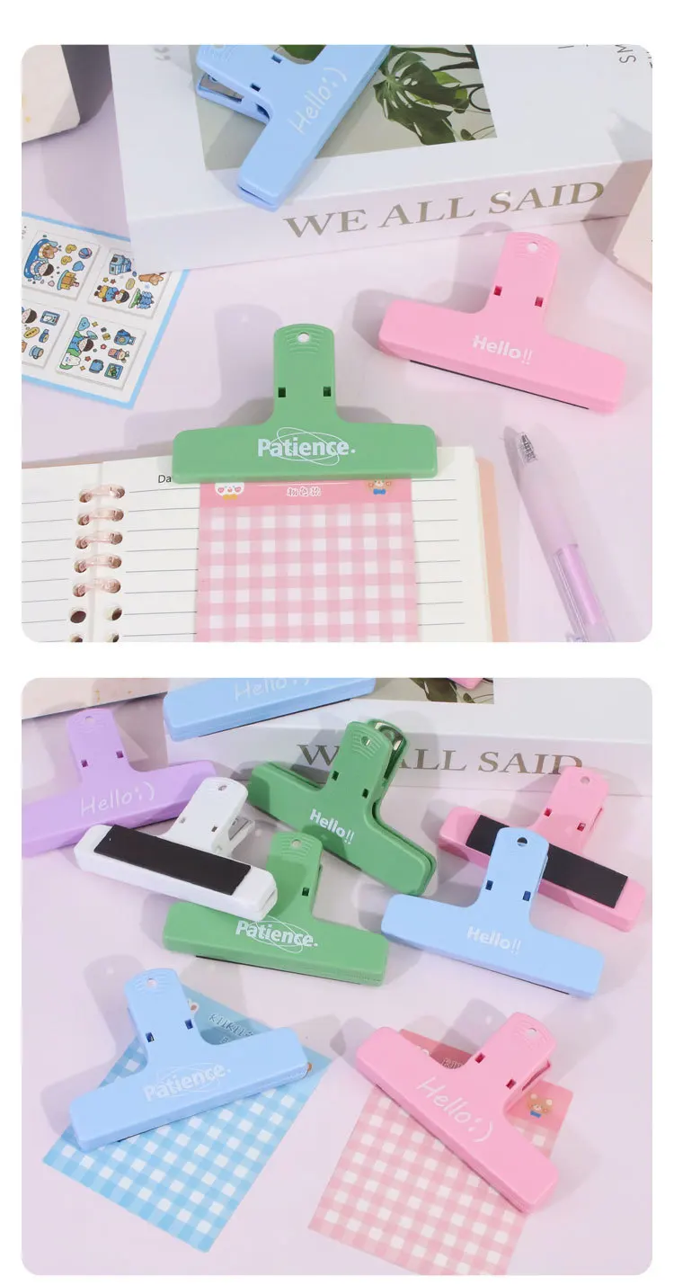 [Zufällige Farbe] 3 Stück Magnetische Clips für Küche, Lebensmittel, Snacks, Gewürze, Bürobedarf für Dokumente, Rechnungen, Schreibwaren – Detail 6