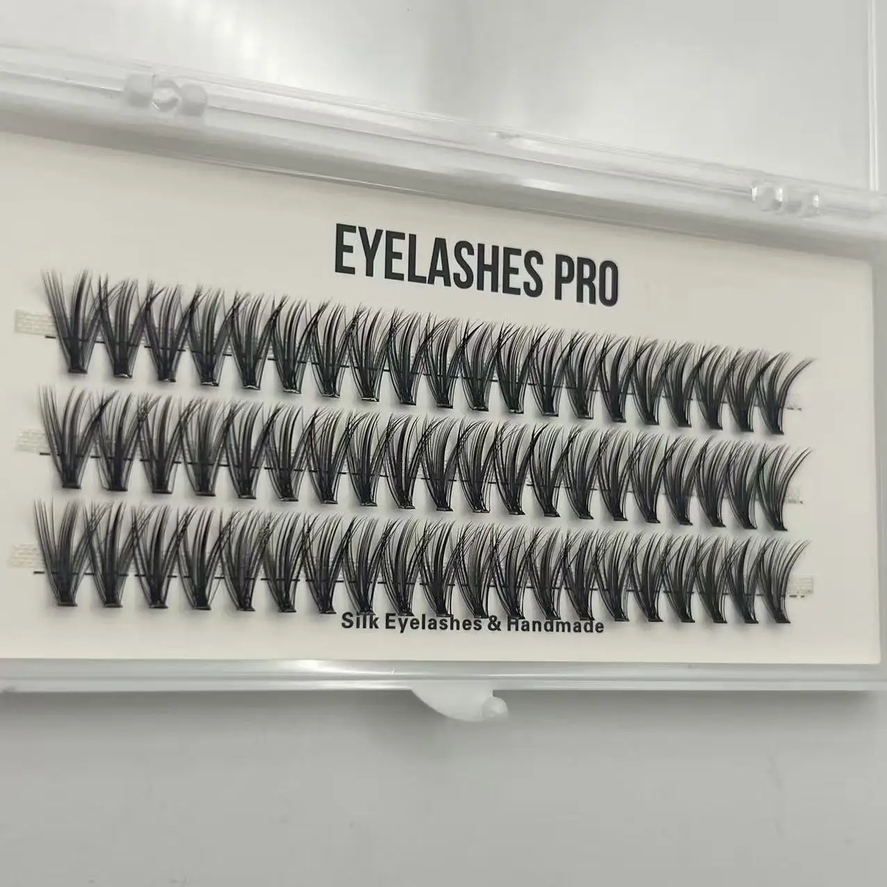 30D DIY Hand Made Eyelash Extension Segmented Flase Lashes Dramatic Lash Bundles Soft Ribbon Strip Eyelashes Makeup Lash