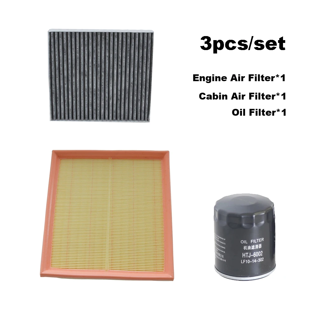 3pcs Filter Set For FAW BESTUNE T99 2.0T 2019-2023 CA4GC20TD-32 Engine Cabin AC Fresh Air Oil Filter Kit 1109160DD01 81130408002