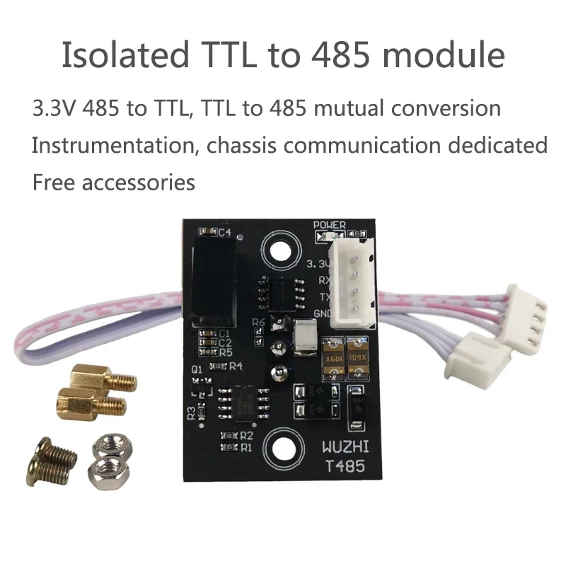 1PCS Isolated TTL to 485 module RS485 to TTL communication single chip microcomputer serial port line converter chassis