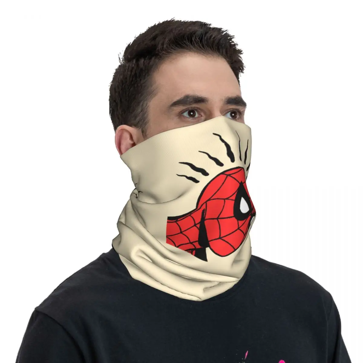 Spider Sense-Pañuelo de cuello Unisex para adultos, bufanda facial de película de Marvel, para ciclismo y senderismo, a prueba de viento