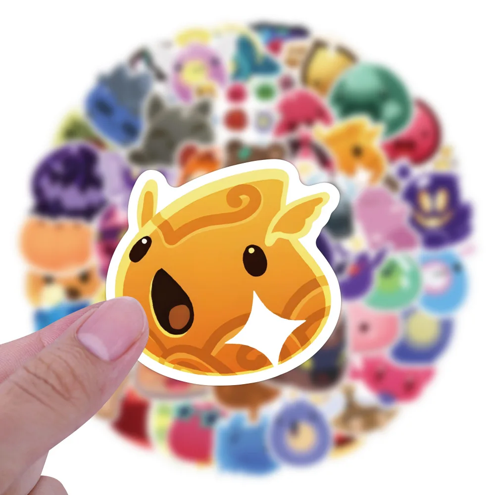 

10/60PCS Kawaii Slime Rancher Sticker Cartoon Cute Graffiti Waterproof Decal Toy Gift for Notebook Scrapbook Luggage Guitar