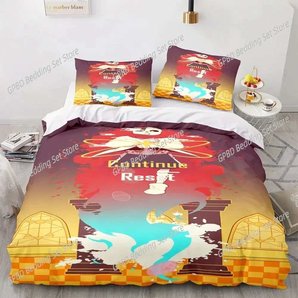 Game Undertale Frisk Sans Comfortable Duvet Quilt Cover Pillowcase Bedding Set Children Bedroom Decoration Home Textile