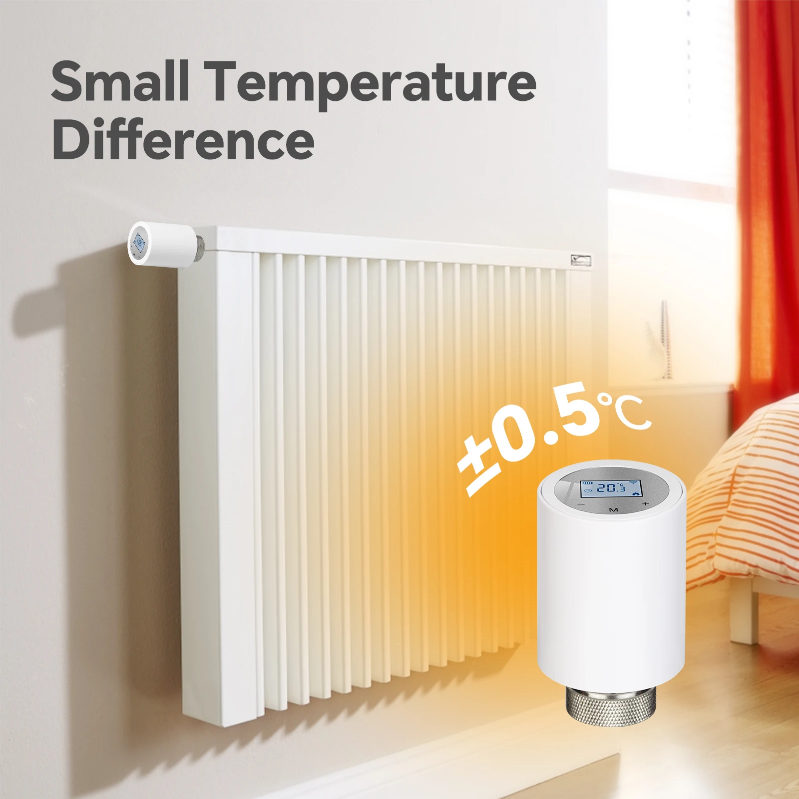 

Constant temperature radiator valve intelligent trv m30 * 1.5 radiator intelligent wifi valve actuator