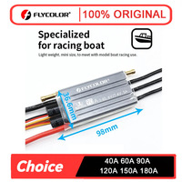 FLYCOLOR KREKEN Boat ESC 40A 60A 90A 120A 150A Waterproof 3-6S 6V/7.4V BEC 2-way 32-bit Brushless Speed Controller for RC Racing