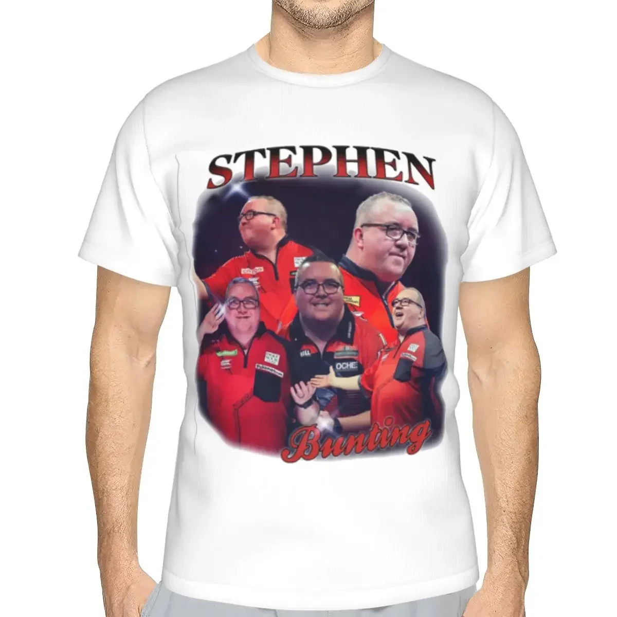 polyester Stephen Bunting Bootleg T-Shirt Men's Funny T Shirt Men Crew Neck Summer Shirts Tops