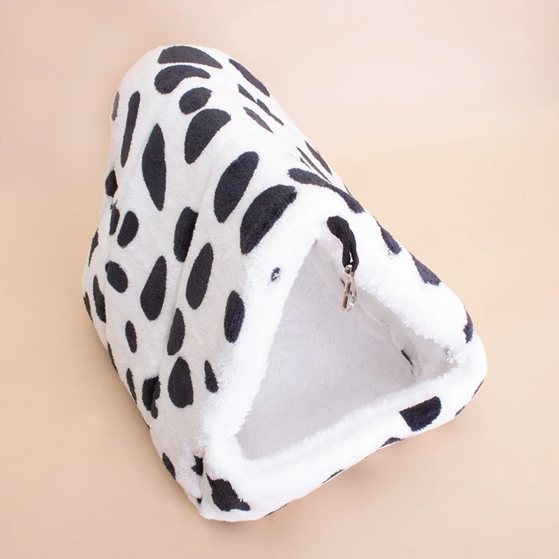 Hamster Plush Bed Cozy Fleece Tent Nest Soft Warm Sleeping Pouch Cave Cage Decor Home Christmas Gift For Kids And Small Pets