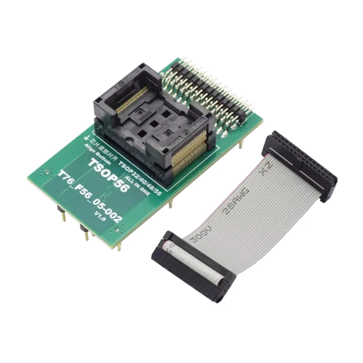 Super Sale For XGecu T76 Programmer Tsop32 Tsop40 Tsop48 Tsop56 ZIF Adapter Burning Socket