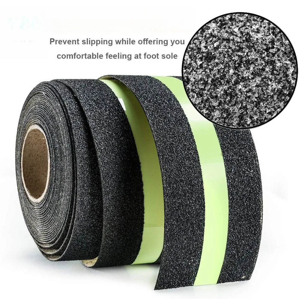 5m Heavy Duty Luminous Anti Slip Tape Glow in Dark Safety Tape Waterproof Non Slip Strips for Stair Treads Step Edges