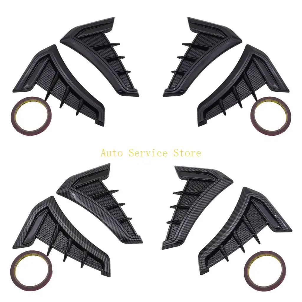 

462A 1Pair Car Exteriors Air Intakes Side Ventilations Wing Cover Decors