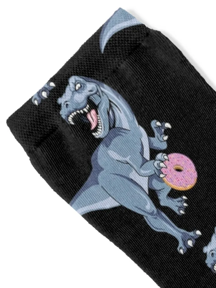 Dinosaur Donut Dino Doughnut Halloween Kids Trex Gift Fossil -fs8 Socks