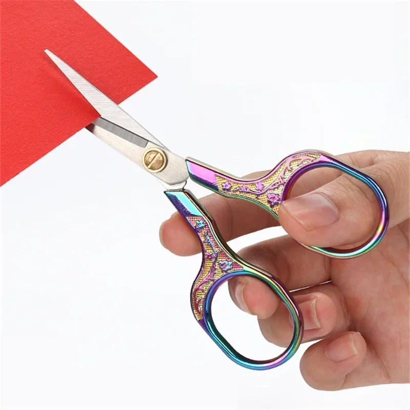 1PC Stainless Steel Vintage Scissors Sewing Fabric Cutter Embroidery Tailor Thread Scissor Tools for Sewing Shears 2024 New