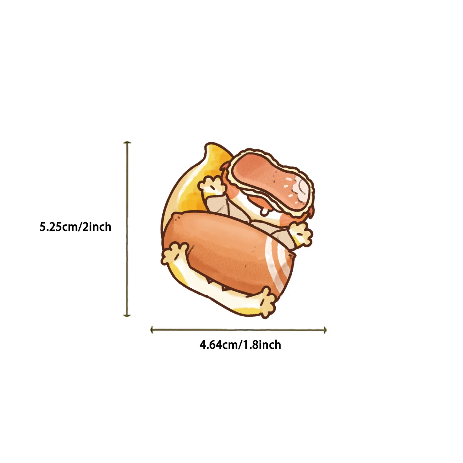 Autocollant Graffiti mignon Gecko pour animaux de compagnie, 50 pièces, dessin animé, tasse d'eau décorative, guitare, carnet de notes, iPad, autocollant étanche, jouet pour enfants