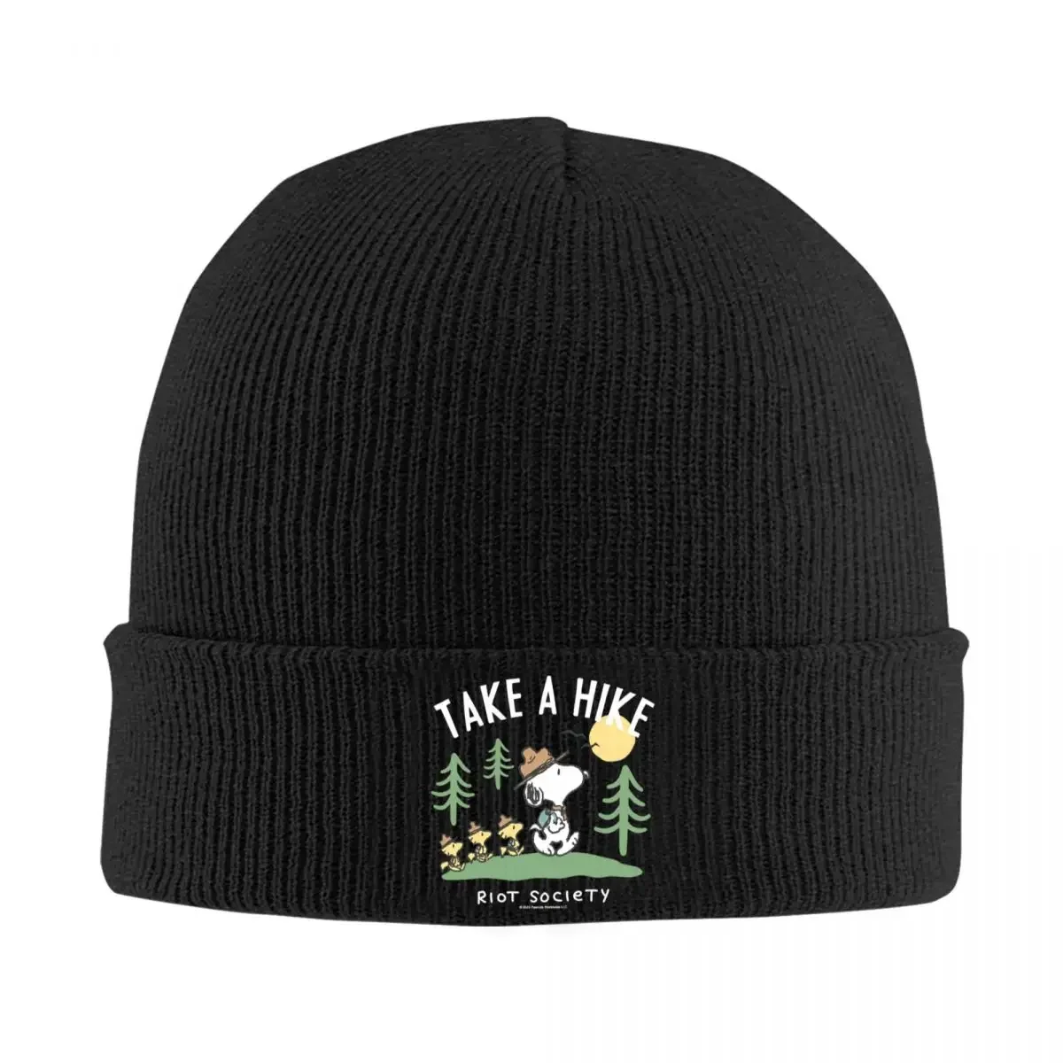 Peanuts Snoopy Take A Hike Knitted Hat Beanie Winter Hat Warm Unisex Hip-hop Caps for Men Women Gift