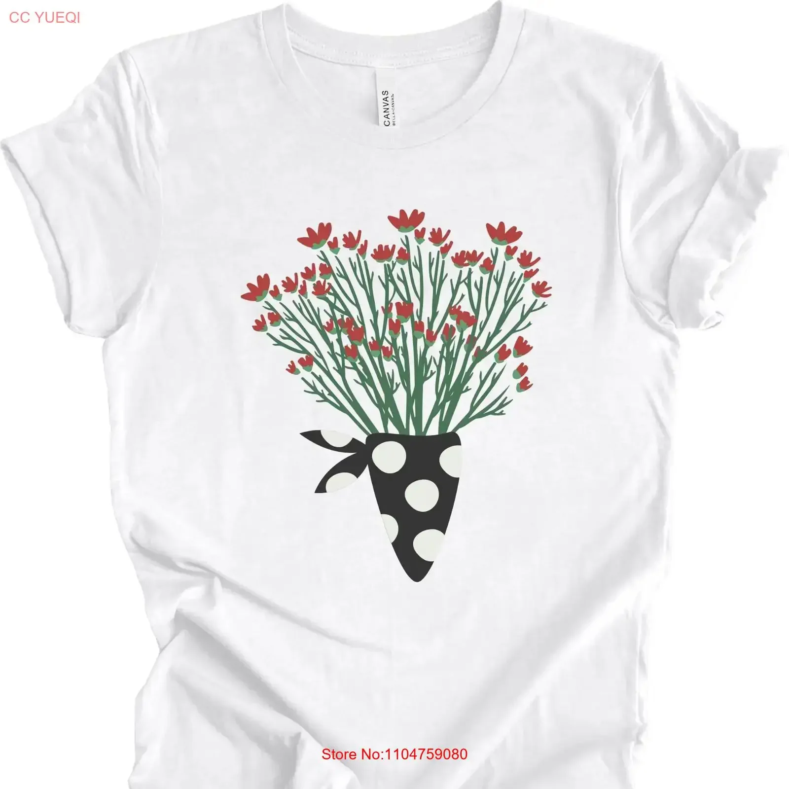 T Shirt Flower Bouquet Market Flowers Garden Lover Botanical for Nature Mothers Day Farmers Spring vintage Washed Soft
